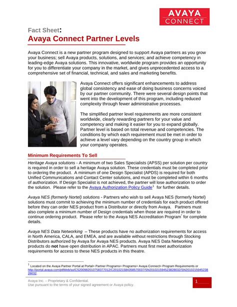 avaya business partner levels.